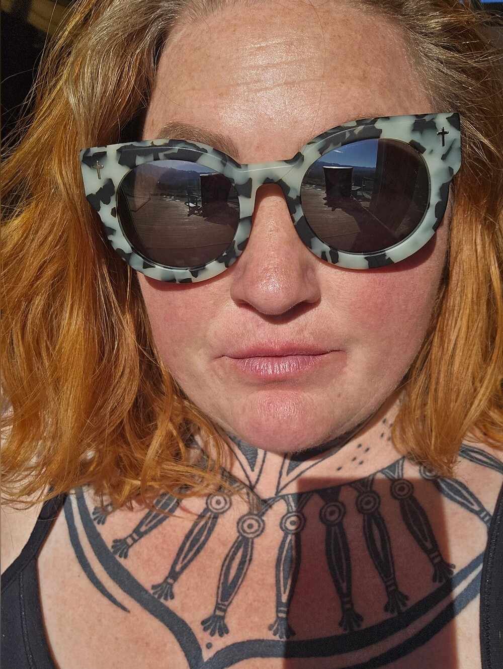 Valley Eyewear - A Dead Coffin - Whitw Tortoise Sunglasses - Picture 2 of 8